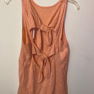 Anthropologie bow tie open back sleeveless top-NWT